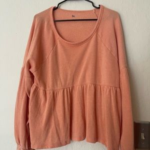 Oversized babydoll sweater